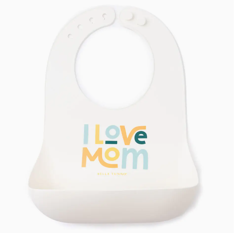 Bella Tunno Wonder Bib, Animal: I Love Mom