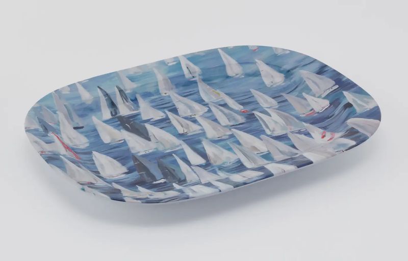 Melamine Platter Large-  Race Day