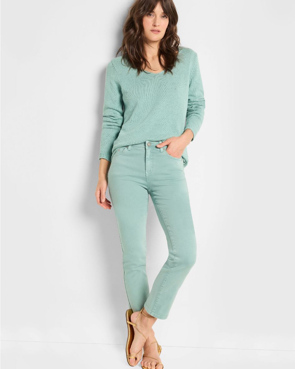 Nic + Zoe Daytripper Straight Ankle Jean Aquifer