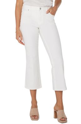 Liverpool Hannah Crop Flare White