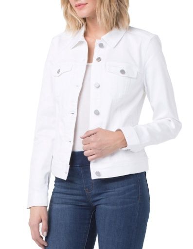Liverpool Classic Jean Jacket - Bright White