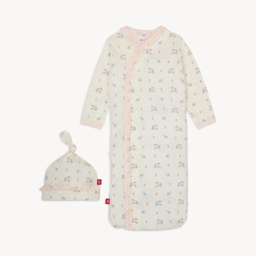 Magnetic Penguin Pints Modal Gown + Hat Set W/ Ruffle