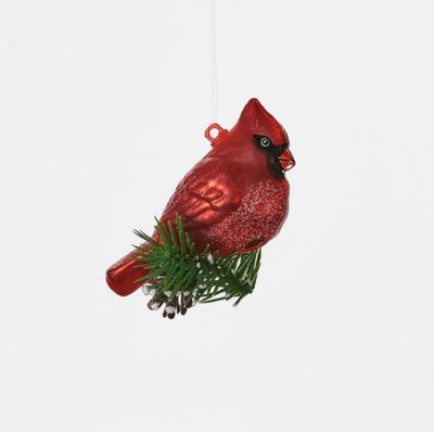 Cardinal Glass Ornament
