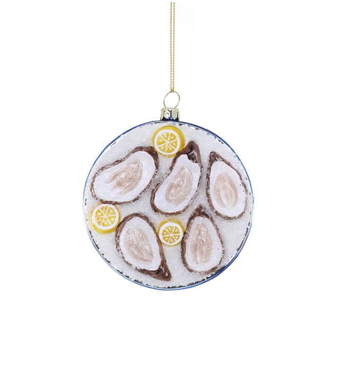 Plated Oyster Ornament