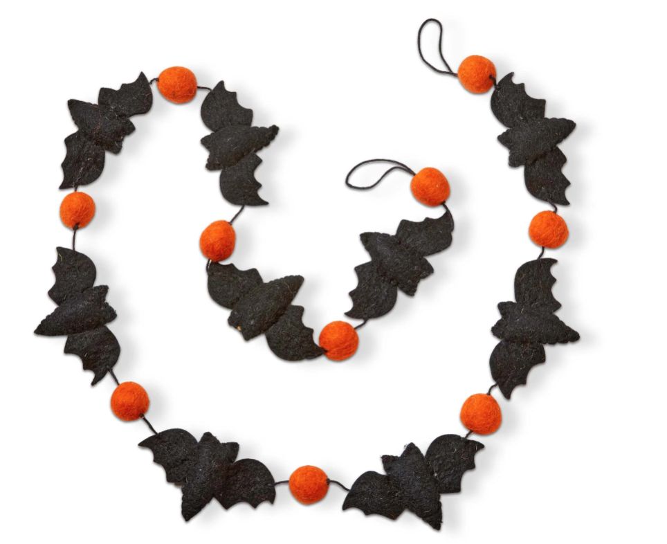 Bat Wool Felt Garland