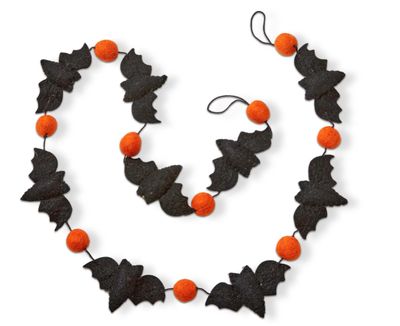 Bat Wool Felt Garland