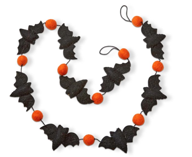Bat Wool Felt Garland