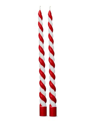Christmas Twist Tapers Set Of 2