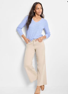 Nic + Zoe Breezy Sweater Iris