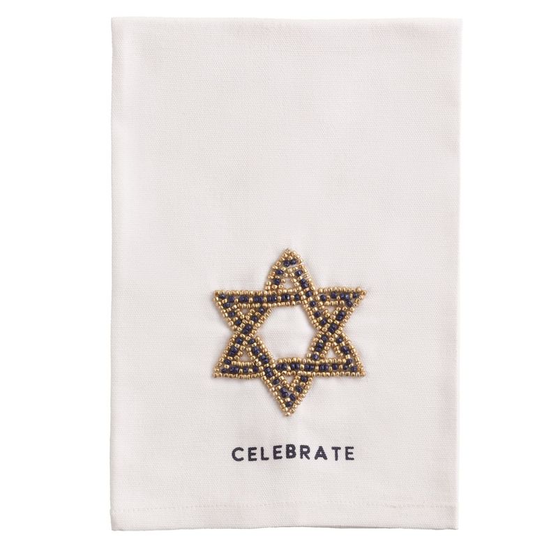Hanukkah Beaded Towels