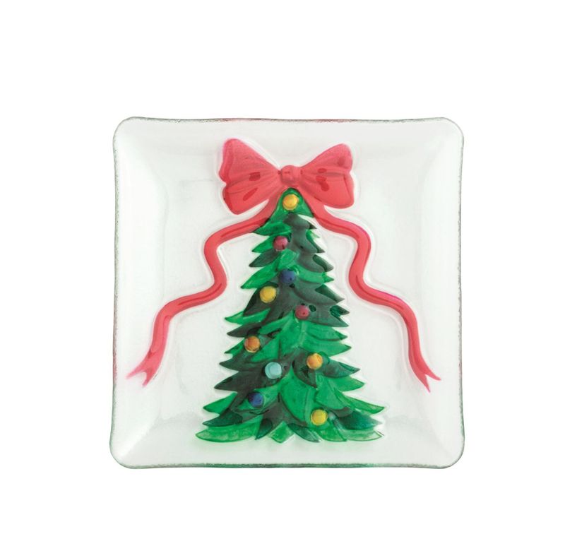 Fused Glass Plate - Tree