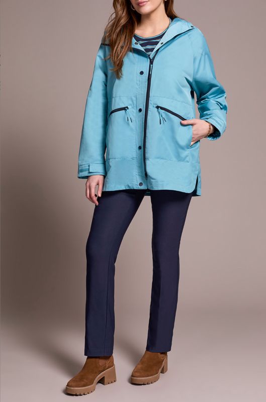 Tribal Longsleeve Zip Front Jacket Mist Blue