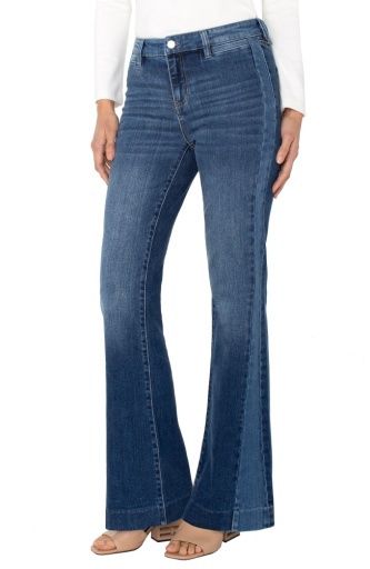 Liverpool Hannah Flare w/ Blocking Details 32", Size: 8