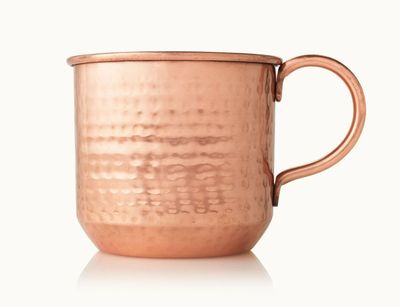 Thymes Simmered Cider Poured Candle Copper Mug