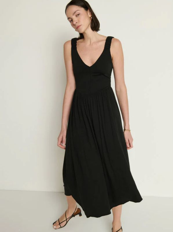 Nation Celine Tank Dress Jet Black