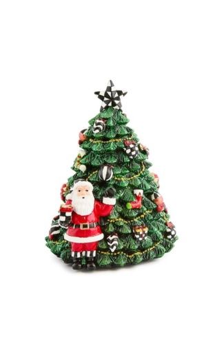 Mackenzie Courtly Christmas Tree Rotating Music Box