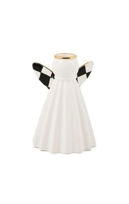 Mackenzie Courtly Noel Ceramic Angel Candle Holder
