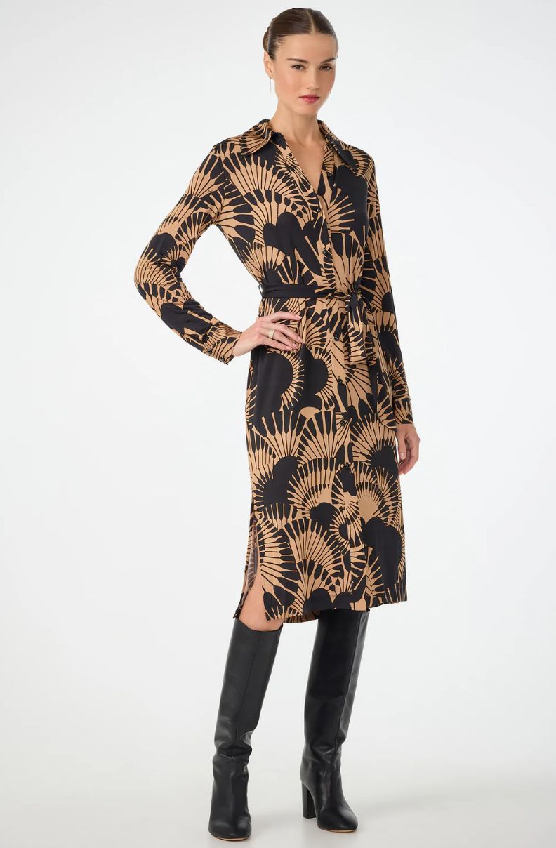 Trina Radio City Wrap Dress - Juniper Jersey