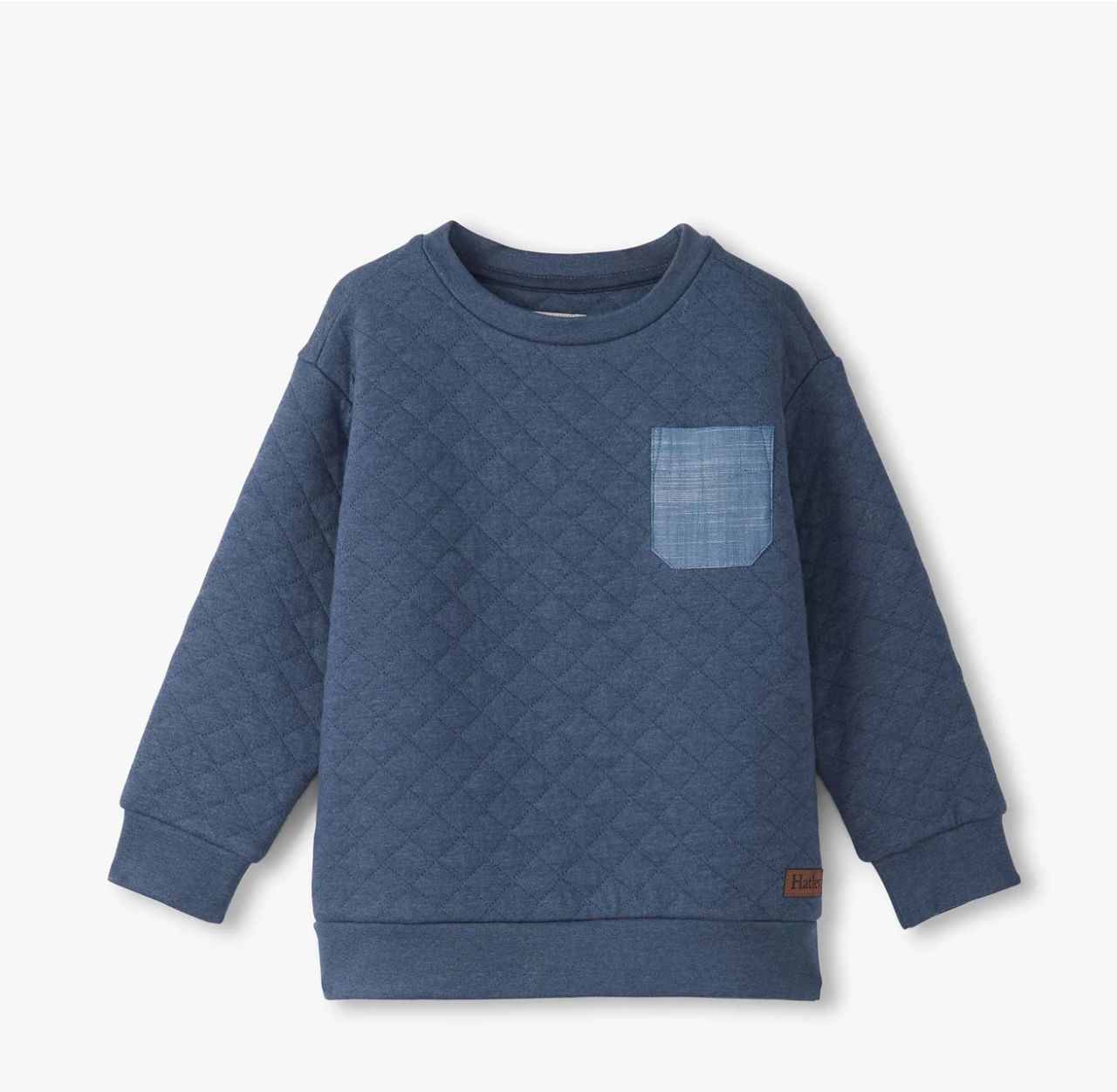 Hatley Ensign Blue Quilted Pullover