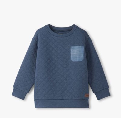 Hatley Ensign Blue Quilted Pullover