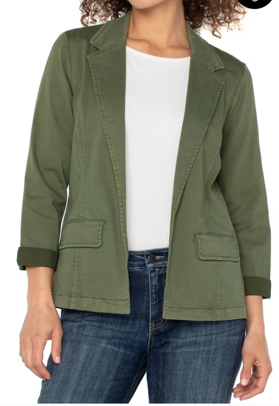 Liverpool Fitted Blazer Forest Shade