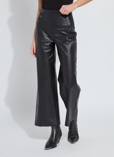 Lysse Odalis Hi Waist Vegan Leather Wide Leg Pant