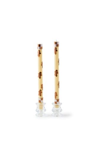 Mackenzie Taper Candles Gingerbread  Set of 2