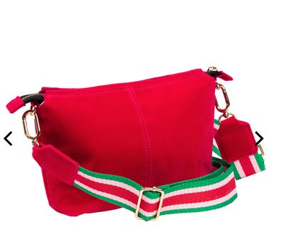 Emily Crossbody - Pink Velvet
