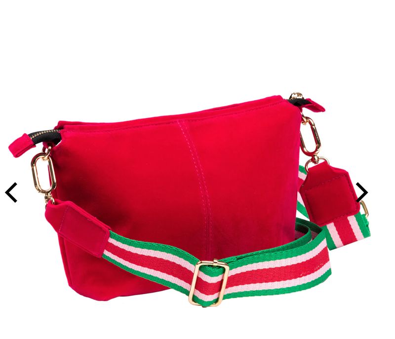 Emily Crossbody - Pink Velvet