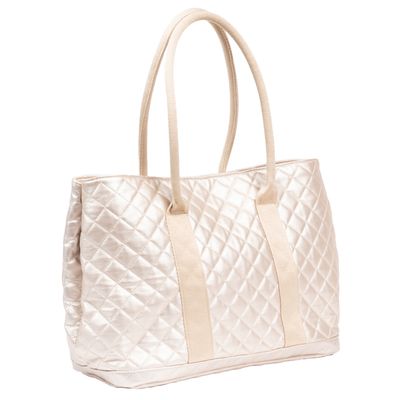 Miss Manors Tote - Champagne Quilted