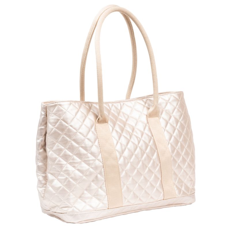 Miss Manors Tote - Champagne Quilted