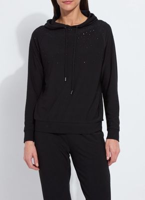 Lysse Emiliana Studded Hoodie Sweatshirt Black