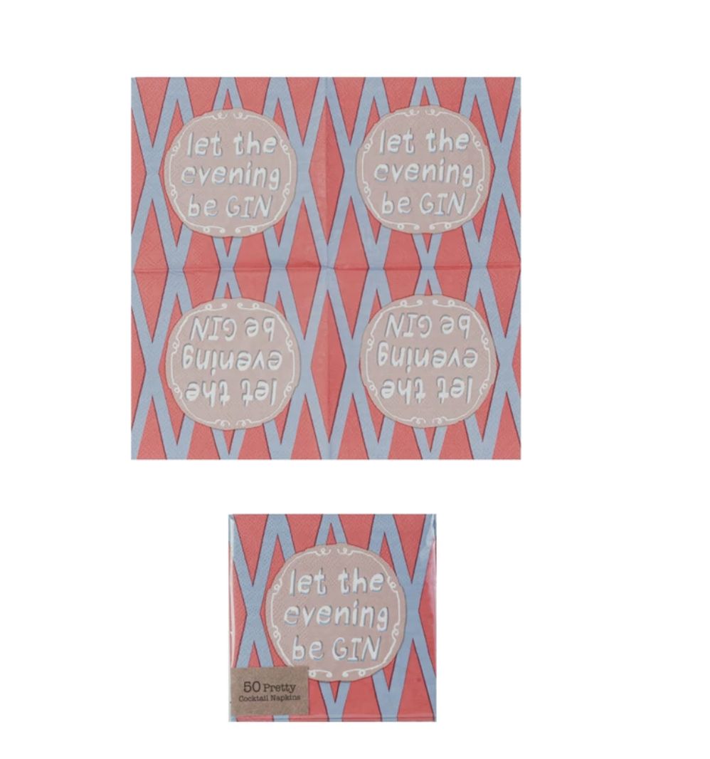 Cocktail Napkins - Be Gin Cocktail Napkins - Be Gin