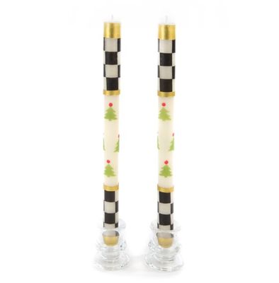 Mackenzie Taper Candles Christmas Tree Check Mackenzie Taper Candles Christmas Tree Check