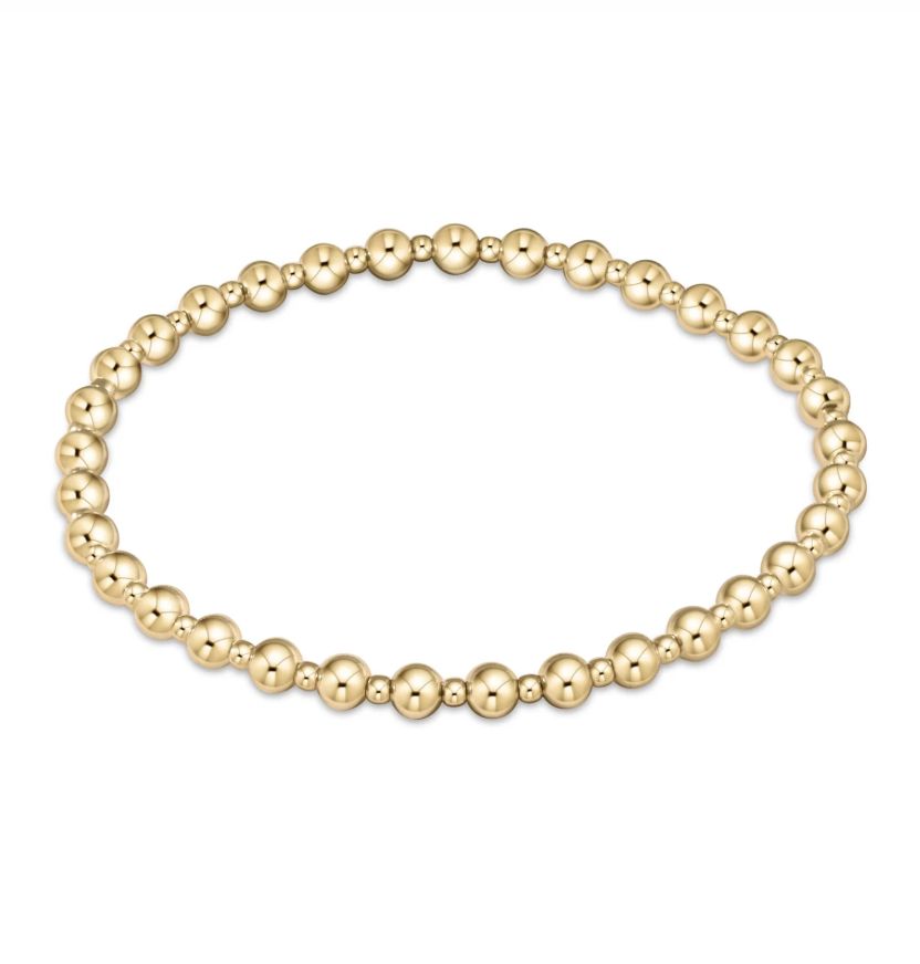 eNew Classic Grateful Pattern 4mm Bead Gold