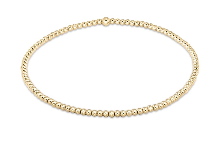 eNew Classic Gold Bead Bracelet - 2mm eNew Classic Gold Bead Bracelet - 2mm