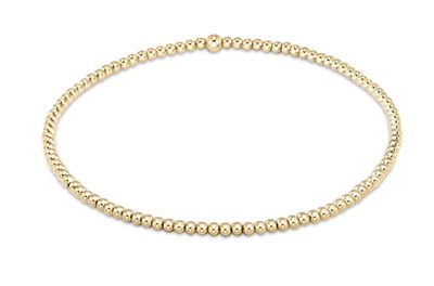 eNew Classic Gold Bead Bracelet - 2mm