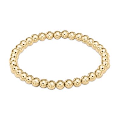 eNew Classic Gold Bead Bracelet - 6mm