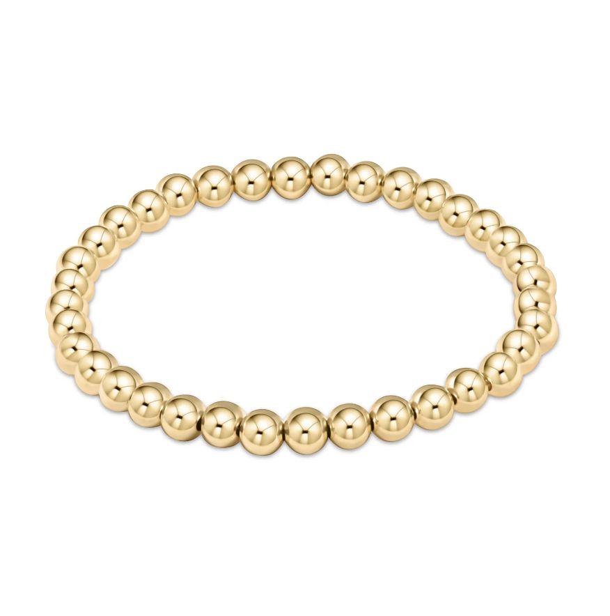 eNew Classic Gold Bead Bracelet - 5mm