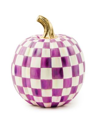 Mackenzie Plum Check Small Pumpkin