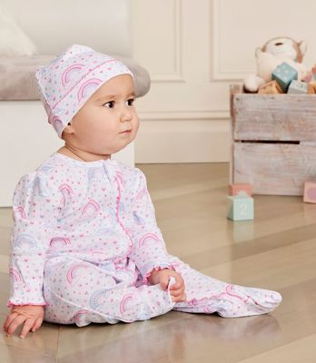 Kissy Rainbow Joy Zip Footie