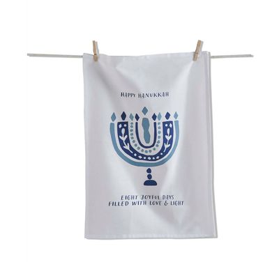 Happy Hanukkah Dish Towel