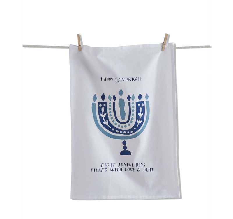 Happy Hanukkah Dish Towel