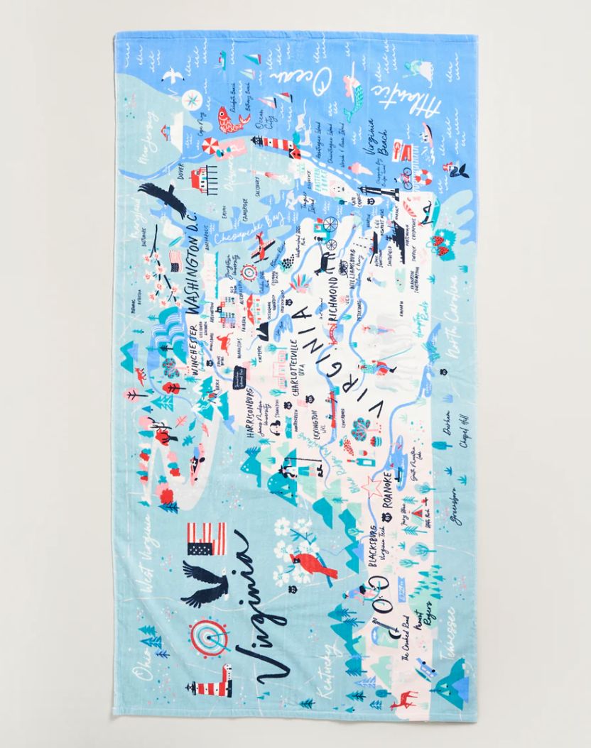 Spartina LOVE Virginia Beach Towel