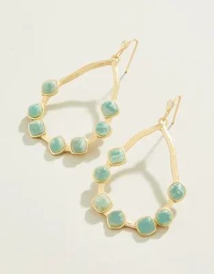 Spartina Maera Hoop Earring Amazonite