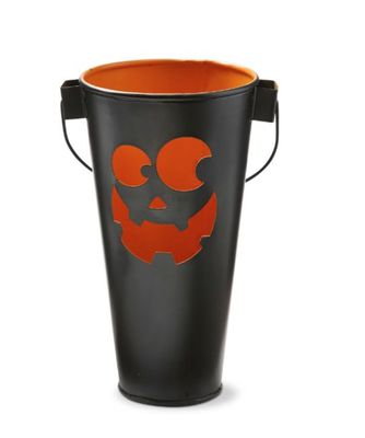 Jack-O-Lantern Candle Bucket - Pumpkin