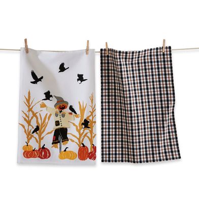 Tag Scarecrow Dishtowel Set of 2