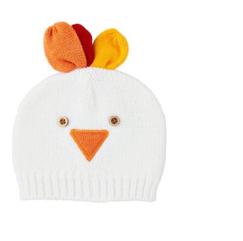 White Crochet Turkey Hat