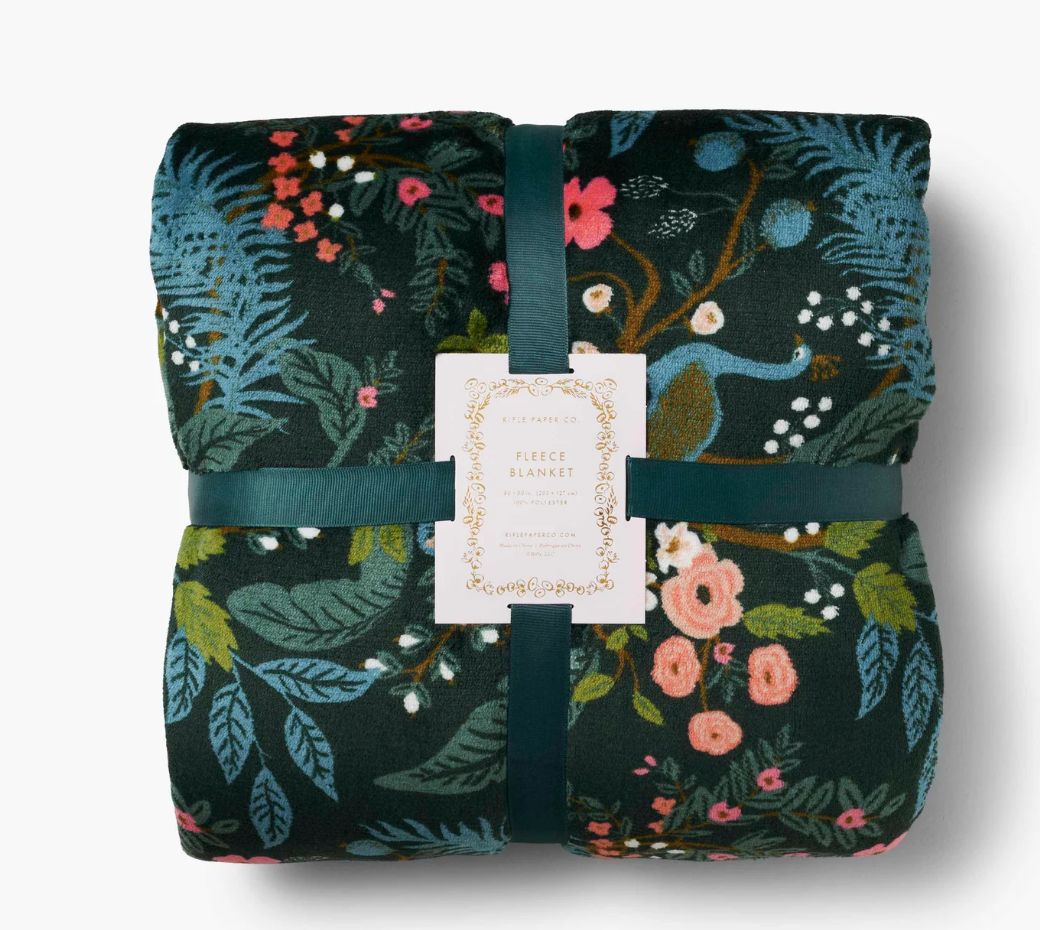 Rifle Peacock Travel Fleece Blanket Rifle Peacock Travel Fleece Blanket