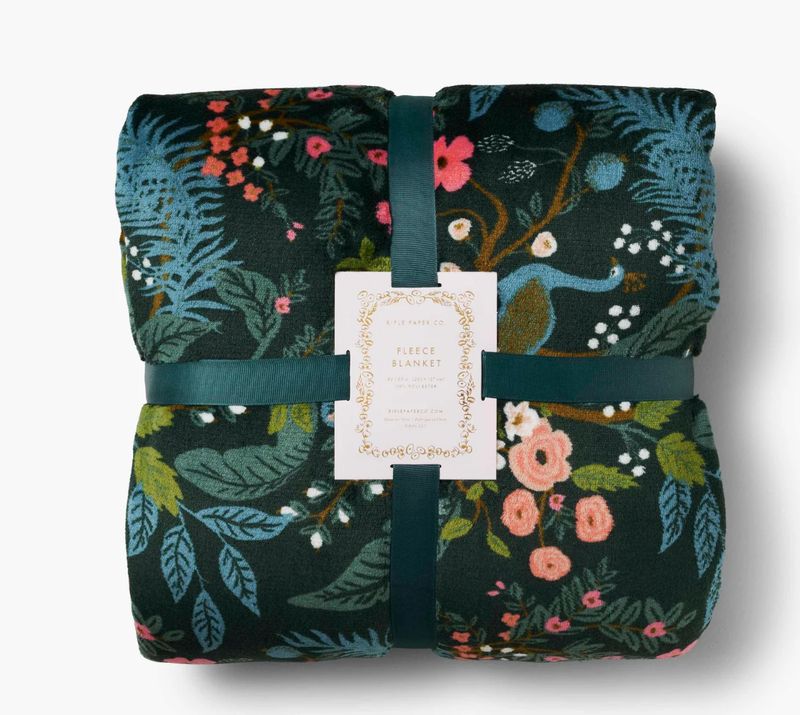 Rifle Peacock Travel Fleece Blanket